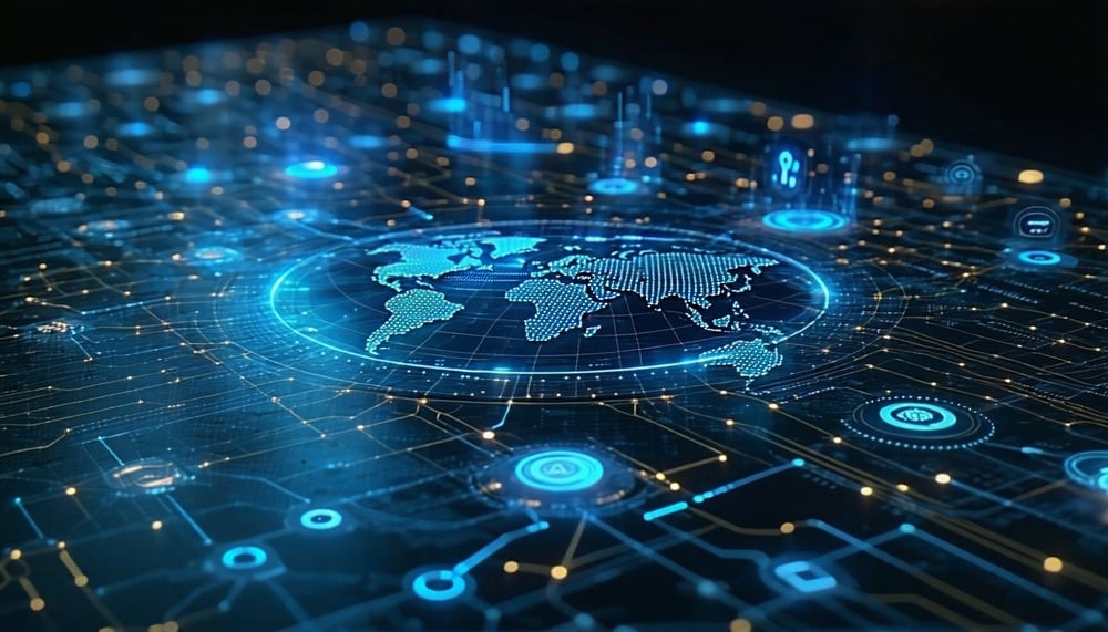 Digital transformation concept with AI and technology